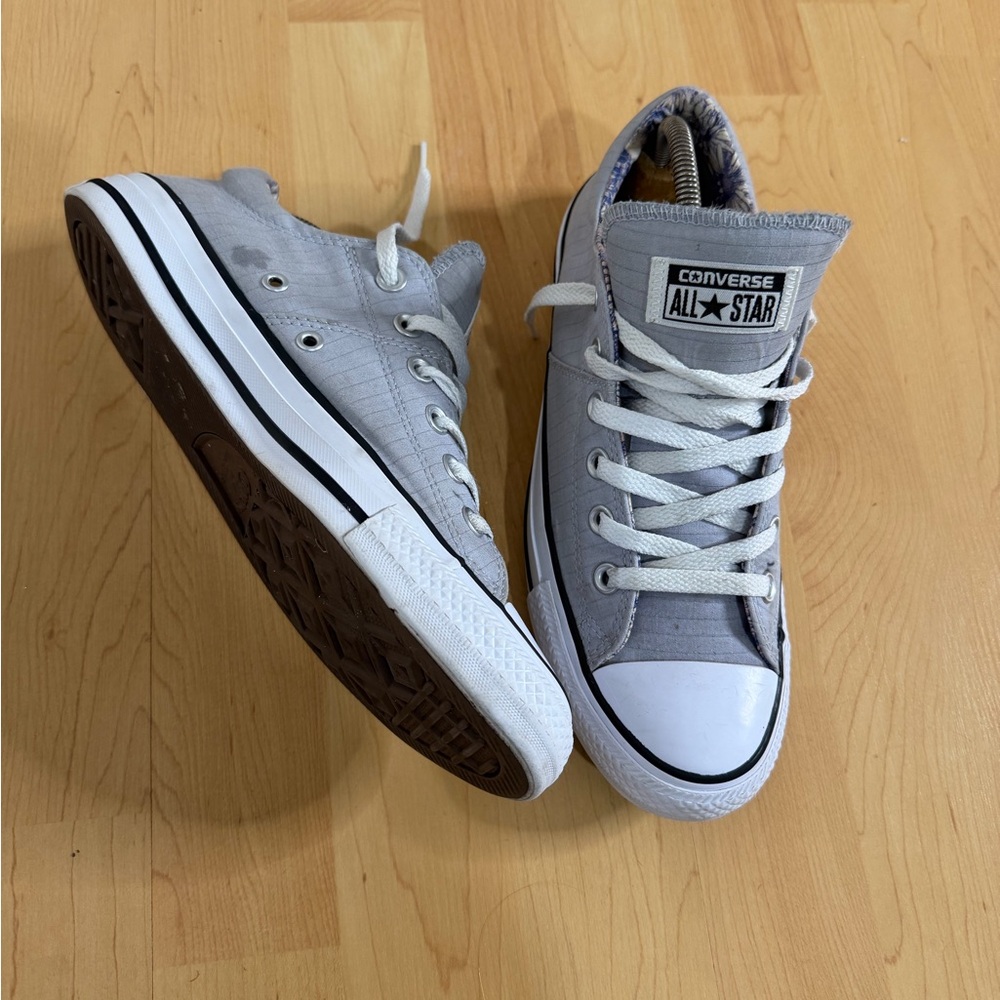 Converse All Star Gray Low Top Sneakers - Picture 3 of 7